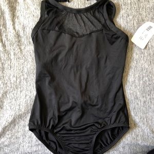 Natalie Powermesh Bodice Tank Leotard